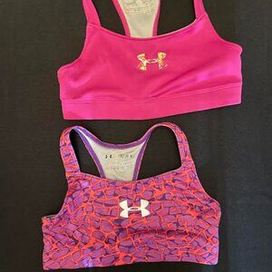 Under Armour 2 Youth Medium Sports Bras